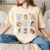 Disney Princess Snow White Cinderella Women 2025 Summer Tshirt Oversized Casual Loose Unisex Women Tshirt Comfortable Cotton