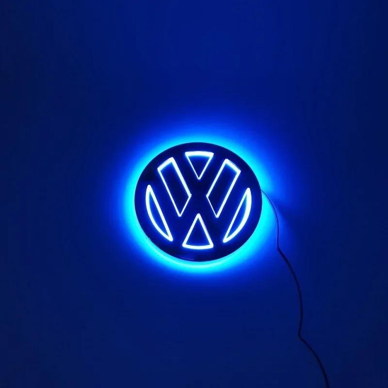 XJBRL1 For VOLKSWAGEN VW 11cm 5D LED for Volkswagen VW logo lamp front grille logo+trunk logo applies to CC/ Golf/Passat/Jetta /Polo/ M