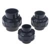 1/5Pcs 20/25/32/40/50Mm Black Pvc Union Connector Garden Irrigation Pipe Direct Joints Aquarium Drainage Pipe Straight Connector