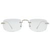 Fashion UV Light Colored Lenses [MERRY PLEASURE] Sunglasses, Glasses, Men's & Women's, Protection, Rimless, Square, (Silver, Gold, Brown, Gray, Smoke)