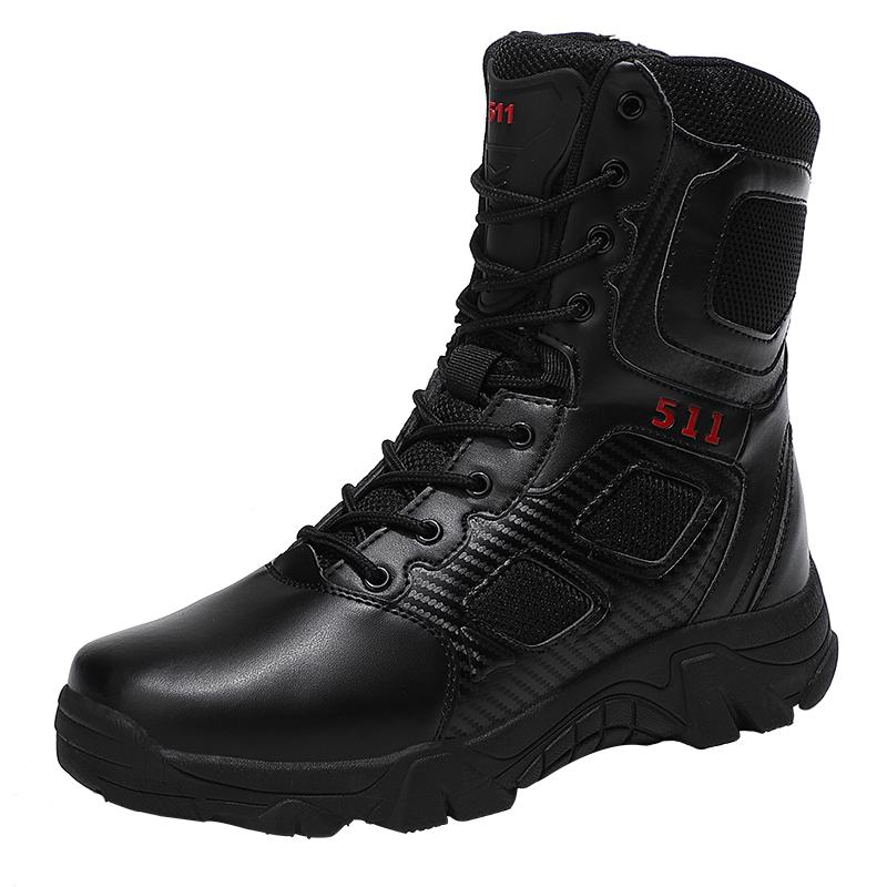 Men Male masculine Botas Outdoor leisure boots hiking sneaker Motorcycle Ankle Boots Black Botas Walking Sneaker