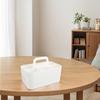 Aesthetic Plastic Storage Solution with Removable Dividers for Convenience