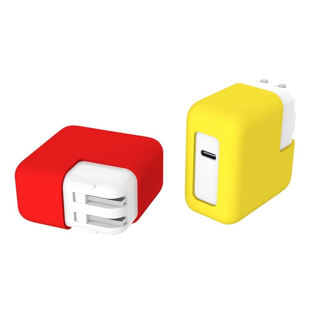Shockproof Power Adapter Case Silicone Charger Case Portable Elastic Cover for MacBook