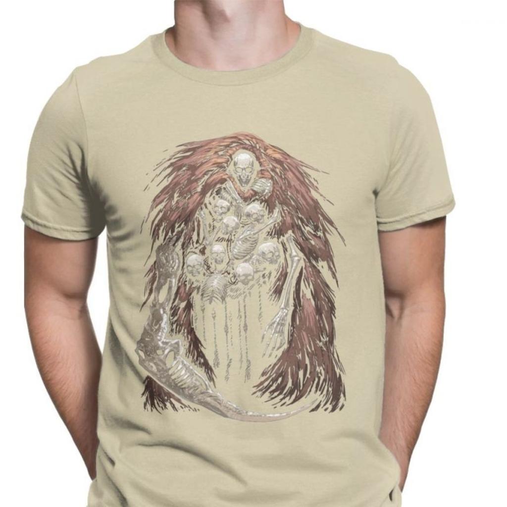 The Gravelord Tshirts Men Dark Souls Skeletons Skulls Scary Funny Premium Cotton Tees T Shirts Printed Clothes
