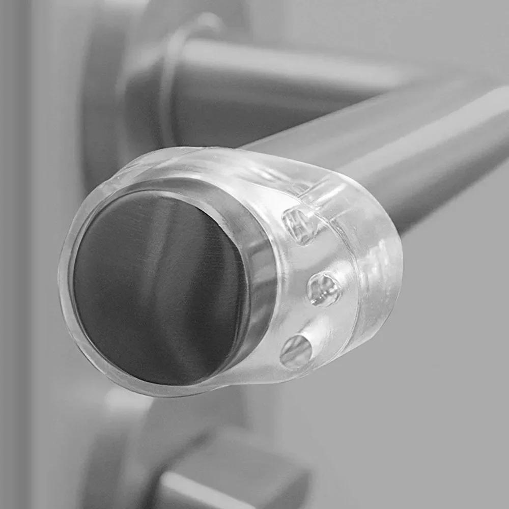 1 Stk. Türstopper Türkeil Sicherheitszubehör Transparentes Silikon Türgriffpolster Wandaufprallpuffer Babysicherheitsschutz Zuhause