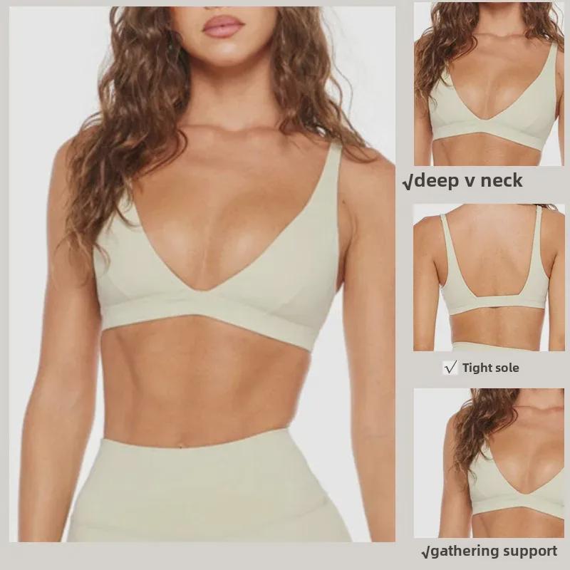 Women's Sports Yoga Bra: Cross-Border, Sexy, Backless, Wireless, Supportive for Running & Fitness