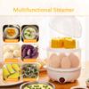 Multifunction Egg Layers Electric Egg Cooker Steamer Double Layer Corn Milk Steamed Rapid Breakfast Cooking Appliances Kitchen