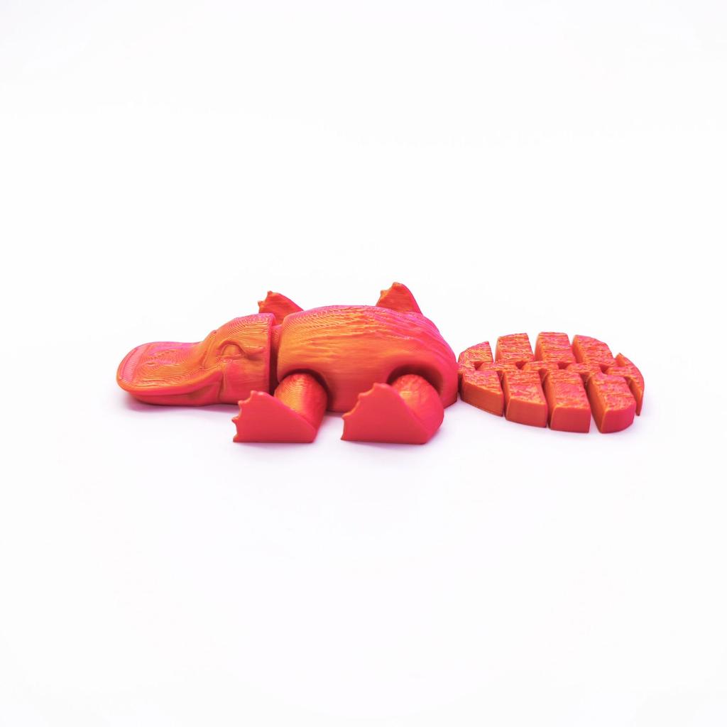3D Printed Movable Platypus Decompression Toy for Children - Unique Home Decoration Gift