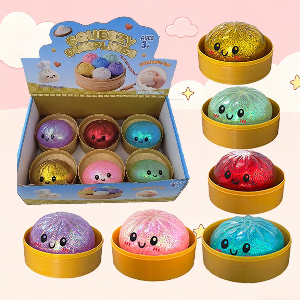 Trblietavé knedličky Squishy Mäkká Hračka na Stláčanie s Pomalým Odrazom Gulička proti Stresu Mäkká Úľava od Úzkosti
