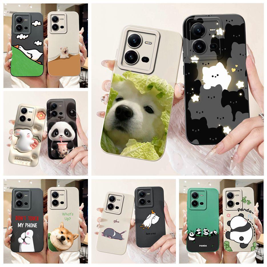 For Vivo V25 5G Case Vivo V25e V2201 V2202 Cute Dog Cartoon Cover Shockproof Phone Case For Vivo V25e V 25 e VivoV25 Soft Fundas