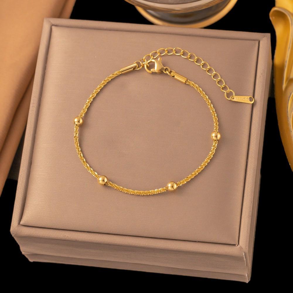 European-American Fashion Three-Layer Flat Snake Chain Layered Necklace for Women - Metal Cross Clavicle Chain