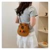 New Large Capacity Capybara Shoulder Bag Cartoon Cute Guinea Pig Bag Students School Bag Casual Crossbody Bag