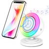 Multi-functional Wireless Charge Stand RGB Light Bluetooth Speaker For Magsafe iPhone 17 16 15 14 Pro Max Fast Charging Station