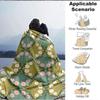 1pc Floral Pattern Lightweight Flannel Blanket, Comfortable and Warm Blanket, for Office and Camping Sofa Bed, Livingroom182