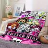 1ks Monster High, Flanelová deka s digitálním potiskem, Super měkký plyšový přehoz na postel, Víceúčelová přikrývka na pohovku, postel, do kanceláře,27