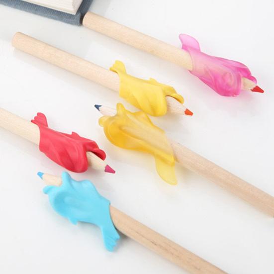 10Pcs Dolphin Pen Hold Writing Posture Correction Device Kid Student Stationery