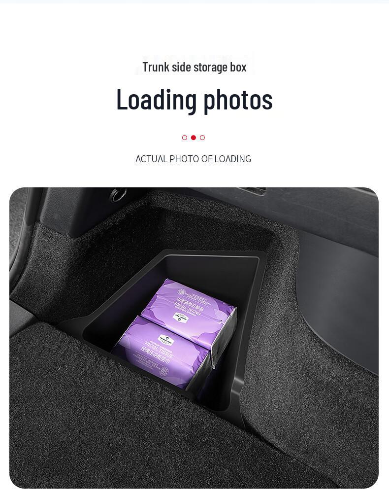 Tesla Model Y3 Upper Trunk Storage Box with Side Compartments