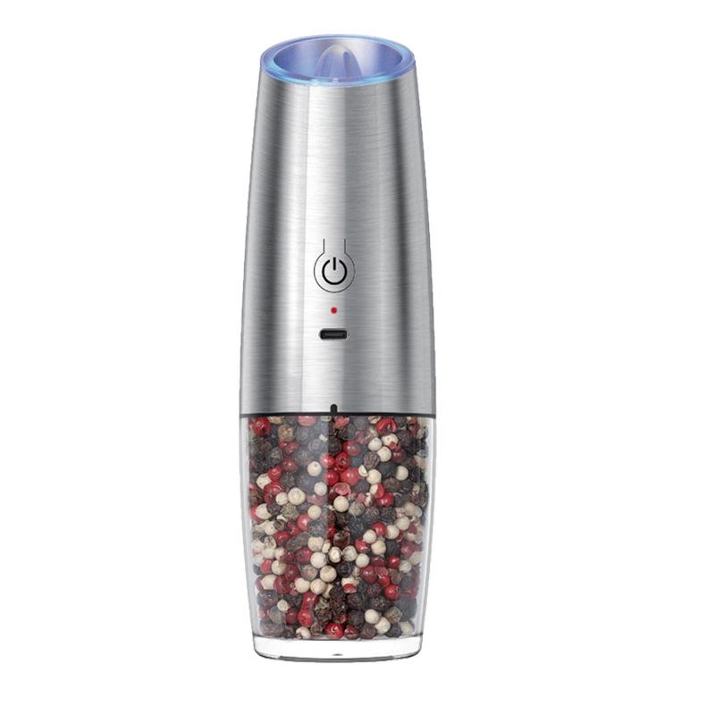 Gravity Electric Salt and Pepper Grinder Adjustable Coarseness Automatic Pepper Mill Grinder Shakers Grinder Machine for Kitchen
