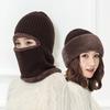 Winter, Unisex, Knitted, Pullover Hat, Masked, Warm and Plush, Thick Windproof, Cycling Ear Protection Hat, Winter Hat