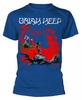 Uriah Heep L'Anniversaire du Magicien T-Shirt Bleu Taille Pleine S-4XL