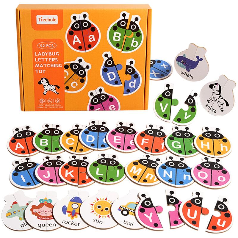 Buchstabenerkennung Wort Rechtschreibung Zuordnungsspiel Karte Cartoon Tier Buchstaben Bildung Lernen Lernspielzeug Für Kinder Tischspiel