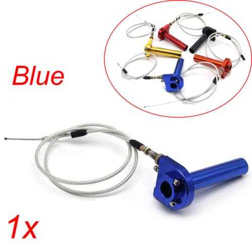 Poignée tournante 7/8" avec collier de serrage pour câble d'accélérateur pour moto, moto tout-terrain 50-125cc