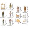 Christmas Manger Nativity Set Resin Christmas Manger Scene Nativity Statue Holiday Party Supplies For Mantel Desk Room Bedroom