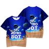 14 Farben Astro Bot Anime Damen Herren T-Shirts Cartoon Gedruckt O-Ausschnitt Übergroß Kurzärmlig Mode Herrenbekleidung Streetwear