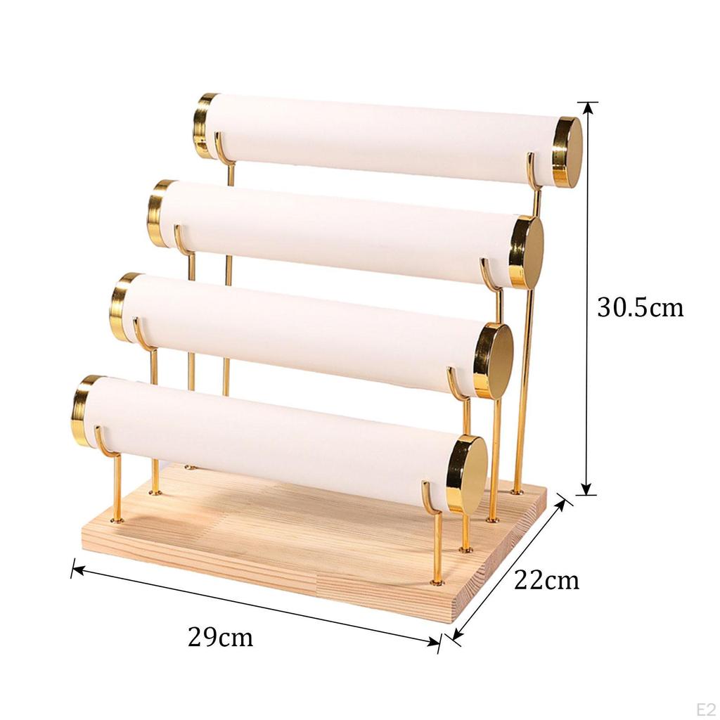 4 Tier Bangle Display Stand for Bracelets And Jewelry Organization