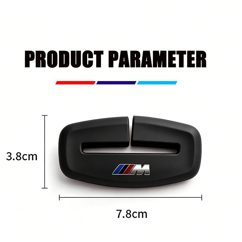 2/5Pcs Car Seat Belt Buckle Clip Protector Cover For BMW M X1 X2 F48 U10 U12 i5 G60 Seat Belt Silicone Inter Button Case Sticker