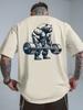Bear Fitness Design T Shir Men's Cotton Tee Women Summer Oversized Novelty Streetwear Streetwear Casual Trendy Top Unisex