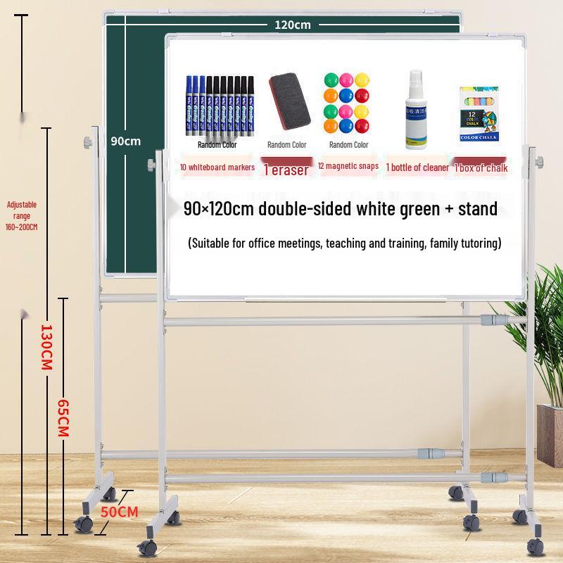 Mobile Magnetic Whiteboard Stand: Large Office, Teaching, and Meeting Writing Display Board