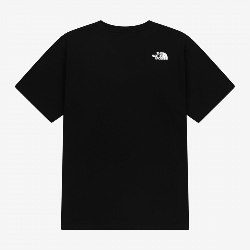 The North Face Men Cotton Short Sleeve Round Tee Black Nt7us00k