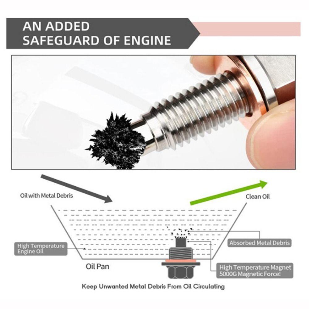 M12 M16 M18 M20 Oil Drain Plug Magnetic Sump Drain Nut Bolt Nut Bolt Oil Drain Sump Nut  for GM