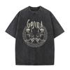 Washed Vintage Metal Band Gojira Fortitude Graphic T-shirt Men Fashion Retro Rock T-shirts Men's Cotton Oversized T Shirt