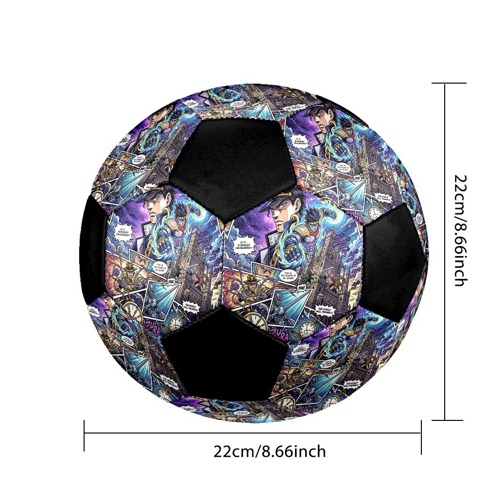 1 Stück JoJos Bizarre Adventure Fußball Größe 5 Indoor-Fußball Mode Bunt Hinterhofspiel - Großartig für Sportfans Geschenk HE6