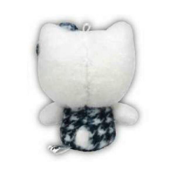 Sanrio Hello Kitty Houndstooth Ball Chain Mascot Black Heisei Retro Sanrio