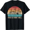 Vintage Retro Achterbahn Vergnügungspark T-Shirt