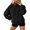 Women's Color Long Sleeve Pullover Hoodie with Pocket Loose Fit for Casual Wear