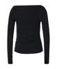 ZEROPLANET Chloe Asymmetrical Sleeve Top [Black]