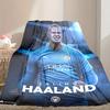 1pc Erling Haaland Blanket, Home Printed Throw Blanket - Soft Blanket Gift for Family, Washable Sofa Bed Blanket