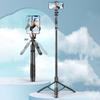 1.53m Bluetooth Selfie Stick Portable Handheld Selfie Stick Tripod Telescopic Selfie Stick Travel