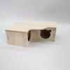 Yousheng Hamster House Climbing Ladder Natural Wood Multi-Room Hut Rat Hideout House Small Pet Nest Cage Accessories