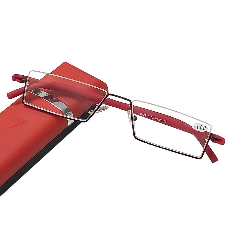 Flexible Half Frame Reading Glasses Anti Blue Light Unisex Presbyopia Eyewear +1 0 To +4 0 Portable for Men Women