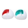 2 Pièces Feu de Signalisation LED de Navigation Rouge Vert pour Bateau Marin Yacht pour Voile DC 12V‑24V 3W Blanc