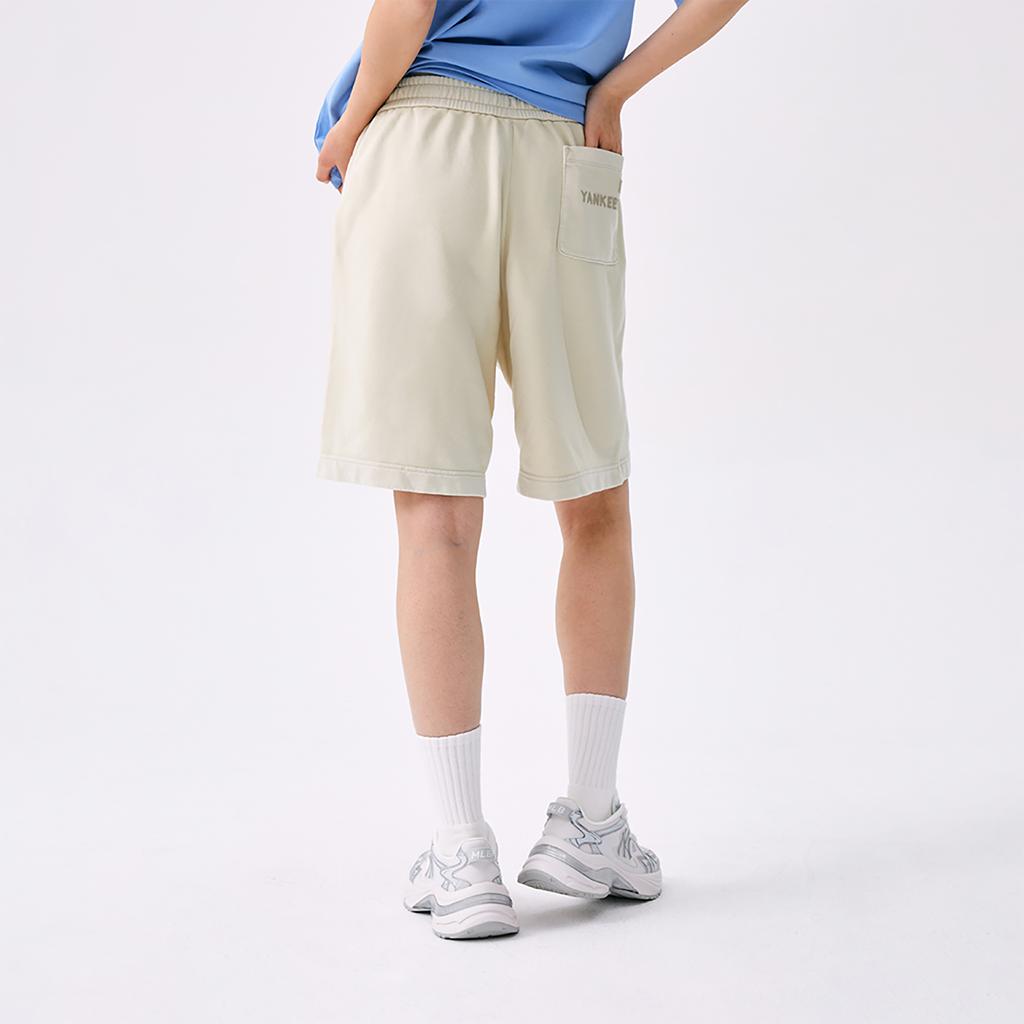 New MLB New York Yankees Basic Collection SS25 Casual Shorts Women's Beige 3ASPB2053-50SAM
