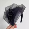 Elegant Half Hat Headband French Retro Hair Hoop Dinner Party Hairband For Women Girls Temperament Headwear Hair Accessories