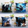How To T-Train Your D-Dragon Pillow Case Sofa Living Room Bedroom Double-sided Printing Square Cushion Nap Time Pillow Case