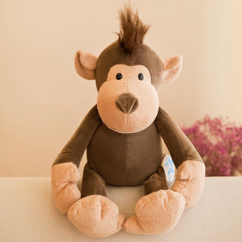 Forest Animal Plush Toys Set, Tiger Lion Elephant Monkey Giraffe Jungle Stuffed Animals, Kids Gifts