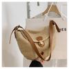 Summer Trendy Woven Straw Dumpling Bag Niche Design Commuter Shoulder Crossbody Bag
